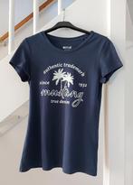 2 blauwe t-shirts met Mustang logo van C&A maat XS, Blauw, Nieuw, Ophalen of Verzenden, Korte mouw