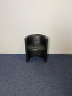 3 x Fauteuil, zwart kunstleder, Huis en Inrichting, Ophalen, Gebruikt, Minder dan 75 cm, 50 tot 75 cm
