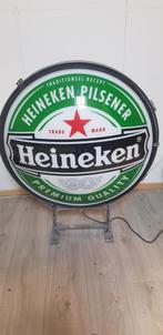 Heineken bier lichtbak Verlichting lamp licht, Reclamebord, Plaat of Schild, Heineken, Gebruikt, Ophalen