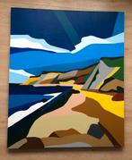 Mooi groot Schilderij “ De Kust “, Ophalen