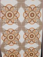 7116 Grafisch bloem behang vintage behang retro swiet, Huis en Inrichting, Ophalen of Verzenden, 75 m² of meer, Oranje