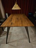 Eettafel met Karakter  Natuurlijk Hout & Industrieel Frame, 50 tot 100 cm, Zo goed als nieuw, 150 tot 200 cm, Modern
