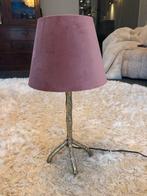 Tafellamp met oudroze kap, Huis en Inrichting, Lampen | Tafellampen, Ophalen, Zo goed als nieuw, Minder dan 50 cm