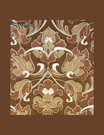 6598 Vintage retro oud barok bloemetjes behang behangpapier  beschikbaar voor biedingen