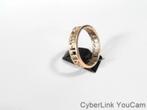 14950 14k Gouden Ring Millenium Met Zirkonia, Ophalen of Verzenden, Dame, Goud, Goud