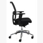 MN Rhea Bureaustoel Zwart Netweave Chroom, Ophalen of Verzenden