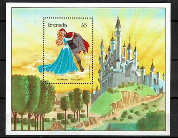 grenada 1987 pf blok disney assepoester beschikbaar voor biedingen