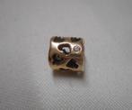 Pandora gouden bedel tunnel van liefde met diamant nr.447
