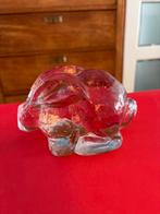 Vintage Pukeberg Sweden glazen beeldje konijn, Antiek en Kunst, Ophalen of Verzenden