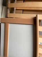 Gratis Bedframe met Nachtkastjes & Lampjes, Ophalen, Gebruikt, Bruin, .