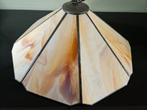 Tiffany stijl hanglamp, gevlamd, 8 kantig, hexagon, Huis en Inrichting, Lampen | Hanglampen, Ophalen of Verzenden, Gebruikt, Minder dan 50 cm