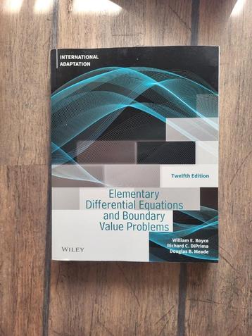 Elementary Differential Equations and Boundary Value Problem beschikbaar voor biedingen