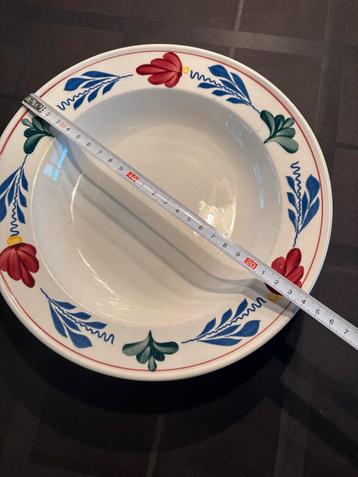 6 Boerenbont Diep Bord - Ø 24 cm beschikbaar voor biedingen