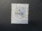 A06002: Straits Settlements QV 4 c, Postzegels en Munten, Postzegels | Azië, Ophalen of Verzenden