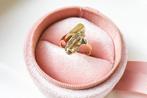 Gouden Dames Ring 14 Karaat Goud, Sieraden, Tassen en Uiterlijk, Ringen, Goud, Goud, 17 tot 18, Ophalen of Verzenden