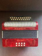 Hohner Erica knop accordeon - Getest en afgestemd - C/F, Muziek en Instrumenten, Accordeons, Ophalen, Met riemen, Zo goed als nieuw