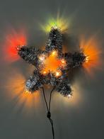 Vintage tinsel kerstster met gekleurde lampjes, Diversen, Kerst, Ophalen of Verzenden
