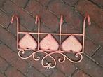 ROOD METALEN HARTJES KAPSTOK, Huis en Inrichting, Ophalen of Verzenden, Metaal, Minder dan 100 cm