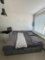 HEMNES Bedbank met 3 lades, Ophalen, Gebruikt, Tweepersoons, 80 cm