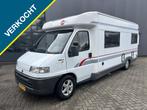 Fiat Ducato 2.5 TD Burstner Airco Luifel Vast bed  APK 21-08, Caravans en Kamperen, Campers, Bedrijf, Diesel, Fiat
