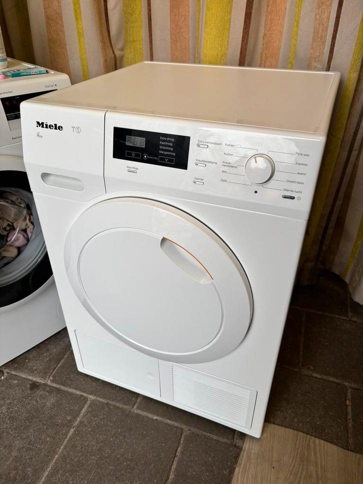 Goede Droger Miele T1 Eco - Warmtepomp - 8 Kilo - Werkt Goed, Witgoed en Apparatuur, Wasdrogers, Gebruikt, Condens, 8 tot 10 kg
