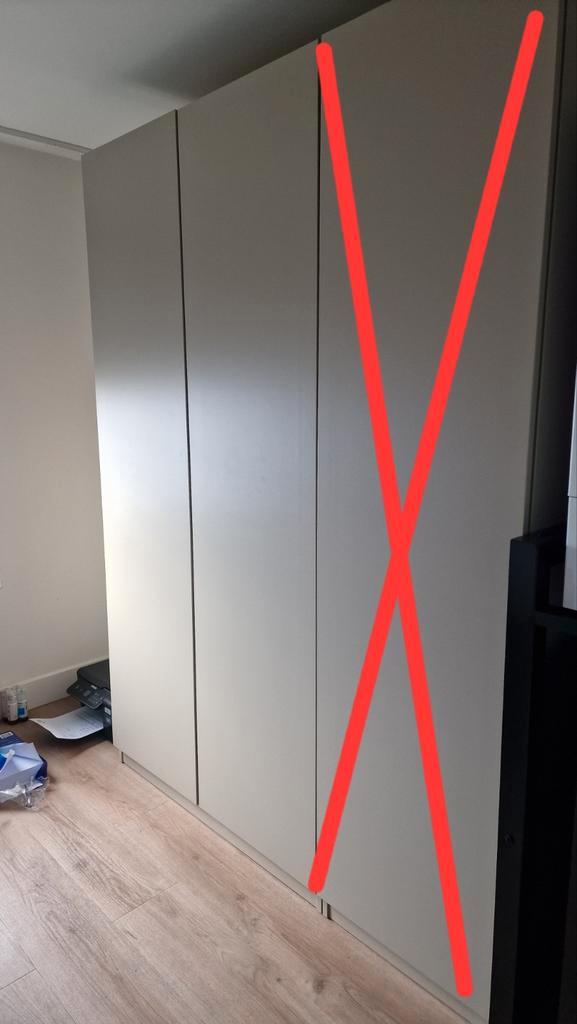 2 x beige Ikea Pax kasten - 200x100cm, Huis en Inrichting, Kasten | Kledingkasten, Gebruikt, 200 cm of meer, 100 tot 150 cm, 50 tot 75 cm