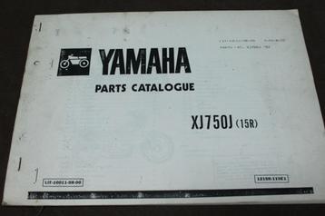 Yamaha XJ750J 1982 ? motorcycle parts catalogue XJ 750 J beschikbaar voor biedingen