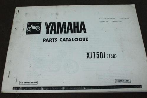 Yamaha XJ750J 1982 ? motorcycle parts catalogue XJ 750 J, Motoren, Handleidingen en Instructieboekjes, Yamaha, Ophalen of Verzenden