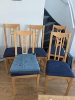 5 Eetkamerstoelen/ Dinning chairs, Ophalen, Hout, Gebruikt, Vijf, Zes of meer stoelen