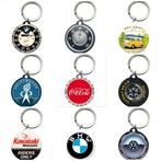 Audi logo rood reclame sleutelhanger van metaal keychain, Verzamelen, Ophalen of Verzenden, Nieuw, Auto's