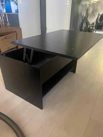 GRATIS Zwarte opklap salontafel vidaXL