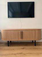 Tv meubel gefineerd eikenhout, van MADE, Huis en Inrichting, Kasten | Dressoirs, Ophalen, 100 tot 150 cm, Eikenhout, Zo goed als nieuw