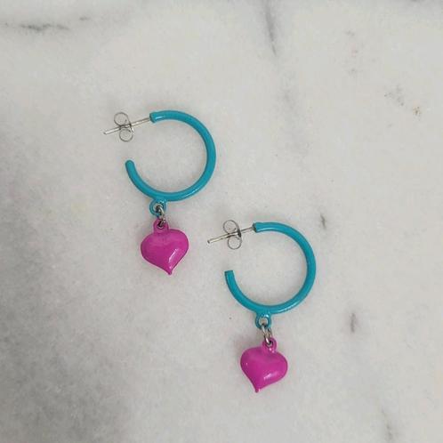 Oorbellen uit de 90's, Sieraden, Tassen en Uiterlijk, Oorbellen, Zo goed als nieuw, Knopjes of Stekers, Overige materialen, Overige kleuren
