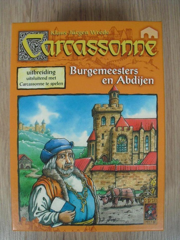Carcassonne Uitbreiding Burgemeesters en Abdijen Nieuw, Hobby en Vrije tijd, Gezelschapsspellen | Bordspellen, Nieuw, Een of twee spelers