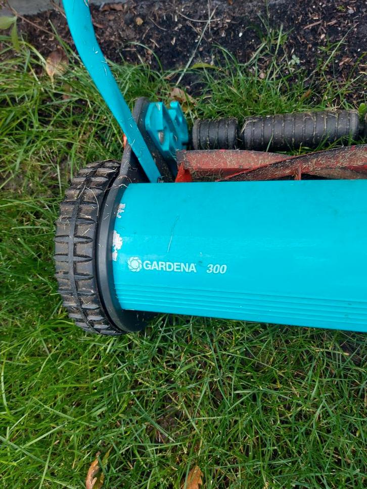 Gardena 300 Handgrasmaaier, Tuin en Terras, Grasmaaiers, Gebruikt, Handgrasmaaier, Minder dan 30 cm, Kooimesmaaier, Ophalen