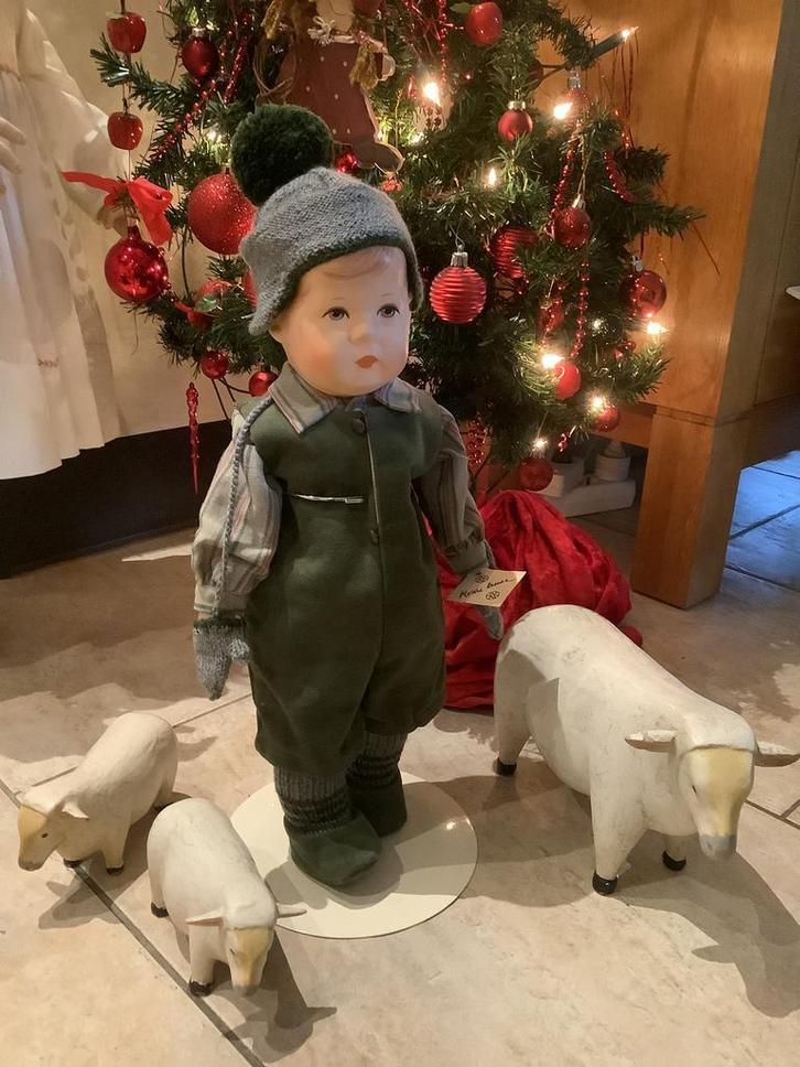 Kathe Kruse Jockerle STOFKOP na oud model ., Verzamelen, Poppen, Zo goed als nieuw, Pop, Ophalen of Verzenden