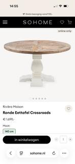 Riviera Masion ronde eettaffel, Huis en Inrichting, Ophalen, Zo goed als nieuw, Rond, 100 tot 150 cm