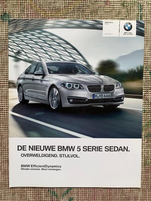 Nederlandse brochure BMW 5-serie sedan F10 facelift 2013, Boeken, Auto's | Folders en Tijdschriften, Nieuw, BMW, Ophalen of Verzenden