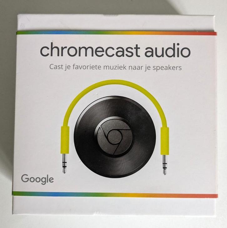 Google Chromecast Audio netwerk streamer Toslink., Audio, Tv en Foto, Mediaspelers, Zo goed als nieuw, Zonder harde schijf, USB 2.0