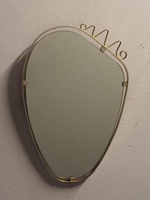 OPRUIMING  jaren 60 spiegel Gio Ponti Fontana Arte stijl, Huis en Inrichting, Woonaccessoires | Spiegels, Gebruikt, Minder dan 50 cm