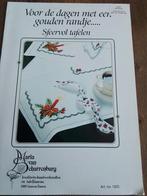 2 prachtige patronen van Maria van Scharrenburg,  kersttafel, Hobby en Vrije tijd, Borduren en Borduurmachines, Ophalen of Verzenden