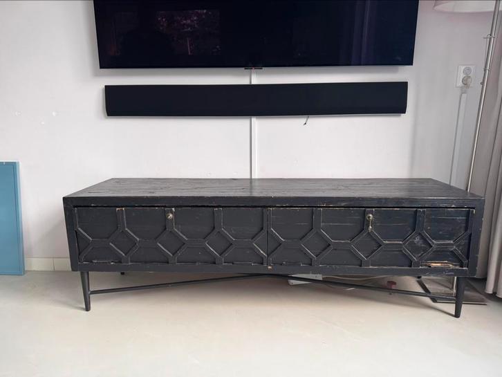 WOOOD Bequest tv-meubel, Huis en Inrichting, Kasten | Televisiemeubels, Zo goed als nieuw, Minder dan 100 cm, 25 tot 50 cm, Grenenhout