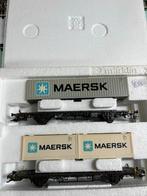 Märklin 47684 Containerwagon Set Maersk - Nieuwstaat, Hobby en Vrije tijd, Modeltreinen | H0, Wisselstroom, Wagon, Ophalen of Verzenden