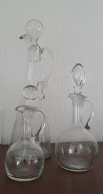Vintage Glazen Karaffen Set, Ophalen of Verzenden