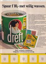 Retro reclame 1980 Dreft wasmiddel spaaractie draagton, Overige typen, Ophalen of Verzenden