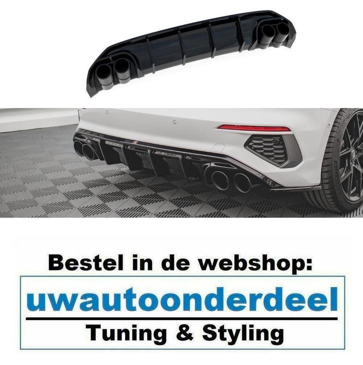 Uitlaat Sierstuk Look Diffuser Voor Audi A3 8Y Sportback S L, Auto diversen, Tuning en Styling, Ophalen of Verzenden