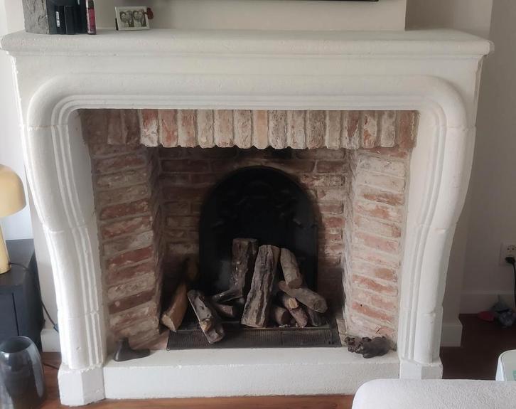 Oude Schouw met Achterplaat en Steentjes, Huis en Inrichting, Haarden, Gebruikt, Ophalen