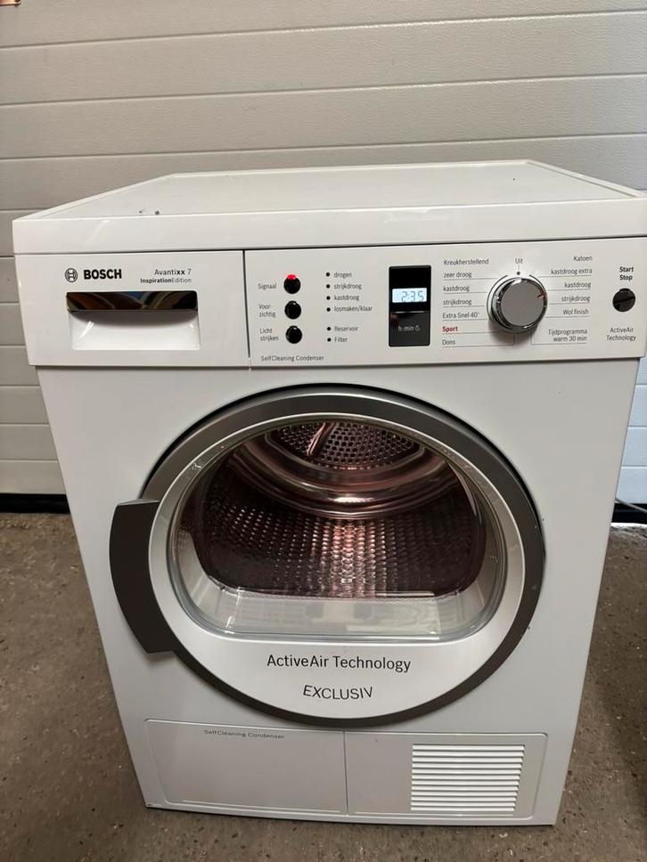 Bosch warmtepomp droger , 7 kilo,A+, Witgoed en Apparatuur, Wasdrogers, Zo goed als nieuw, Condens, 6 tot 8 kg, 85 tot 90 cm, Anti-kreukfase