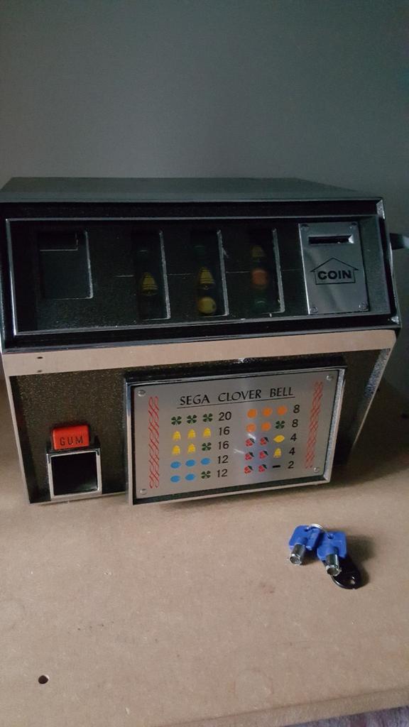 Gokkast mechanisch, Verzamelen, Automaten | Gokkasten en Fruitautomaten, Zo goed als nieuw, Overige munten, Met sleutels, Ophalen