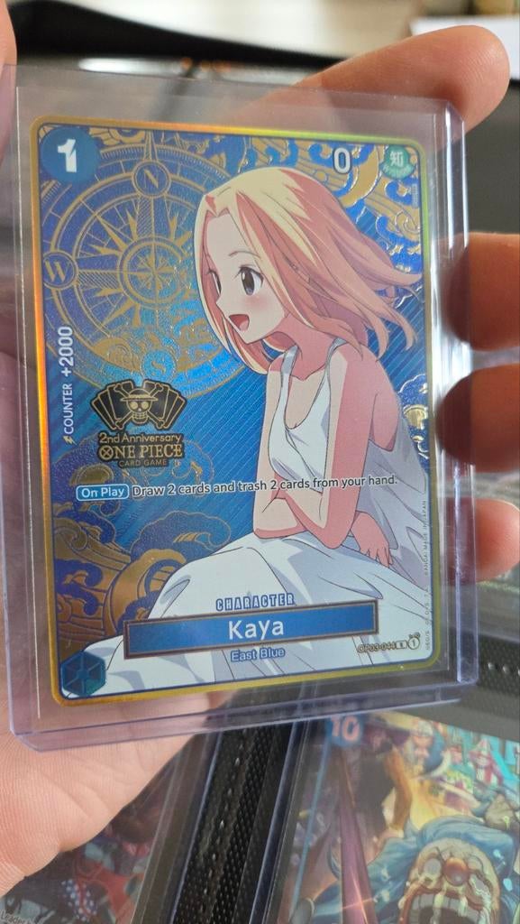Kaya Anniversary Kaart OP03-044 - Near Mint, Ophalen of Verzenden, Nieuw, Losse kaart, Foil